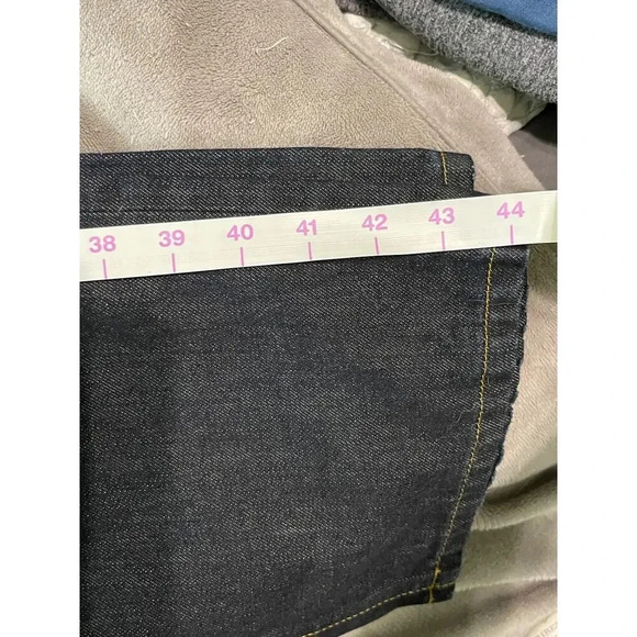 Current/Elliot Denim Men’s Long Jeans Dark Wash 34 W Button Fly Classic Preppy - Picture 5 of 8